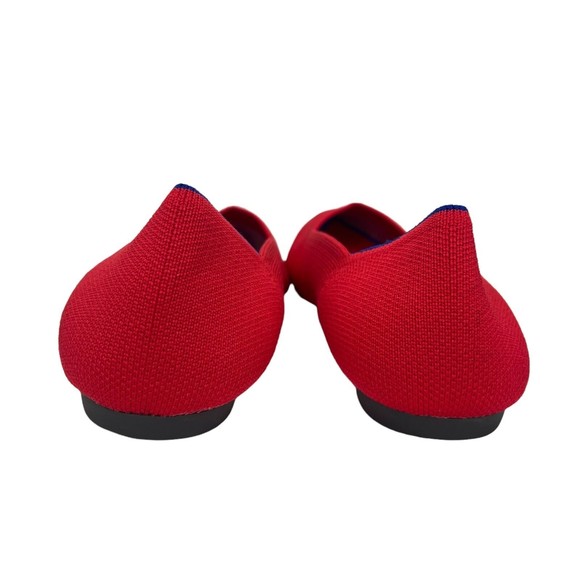 Rothy's Women's The Point Shoe Chili Red Flats - Size 9 - Near Perfect Condition - Picture 8 of 10